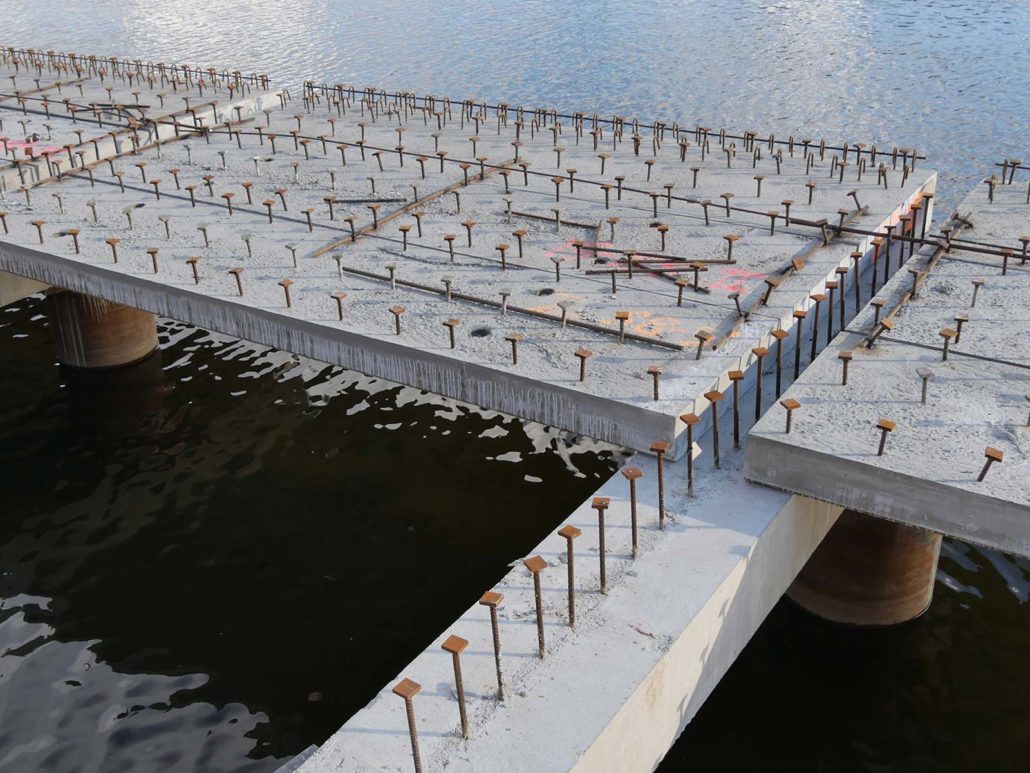 HRC Europe projects- prefabricated concrete beams and slabs with protruding headed rebar