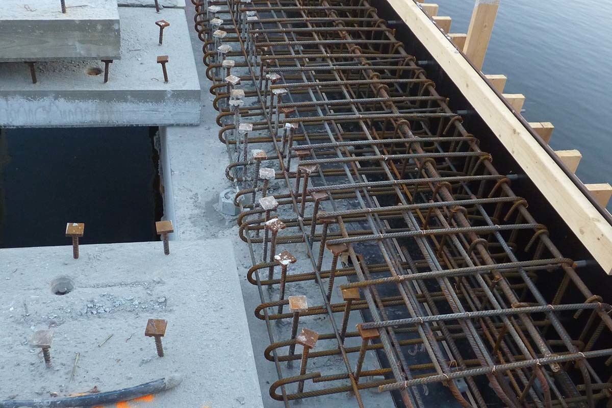 hrc-projects-detail of connection of prefabricated concrete elements to rebar for in-situ concrete