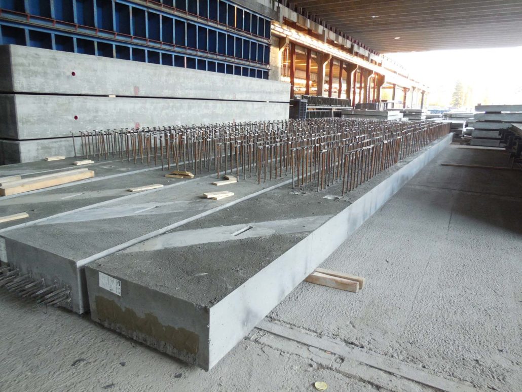 hrc-projects-prefabricated concrete slab elements with protruding hrc-T-headed bars